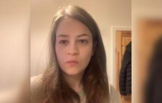 A woman looking to the left