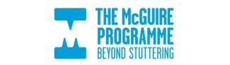 A logo saying 'The McGuire Programme: Beyond stuttering'