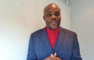 A man smiling