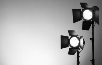 Two theatre/tv/film production lights
