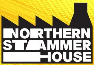 A logo featuring an outline of a factory with 'Northern Stammerhouse' inside it