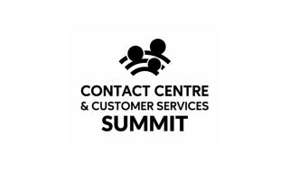 A logo saying 'Contact Centre & Customer Services Summit'