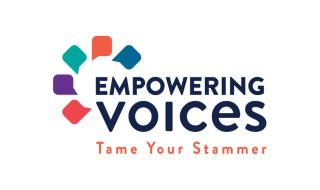 A logo saying Empowering Voices
