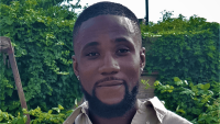 A man looking at the camera