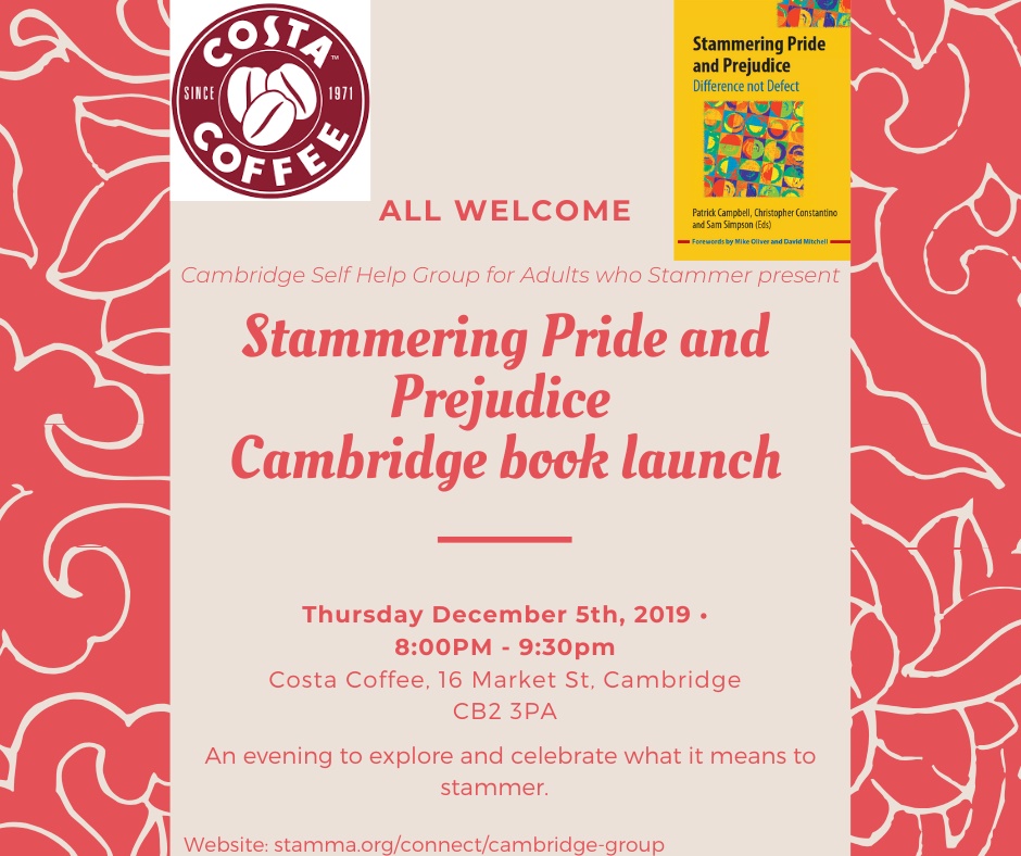 Stammering Pride & Prejudice Cambridge Book launch