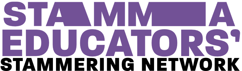 A logo with the text 'STAMMA Educators' Stammering Network'