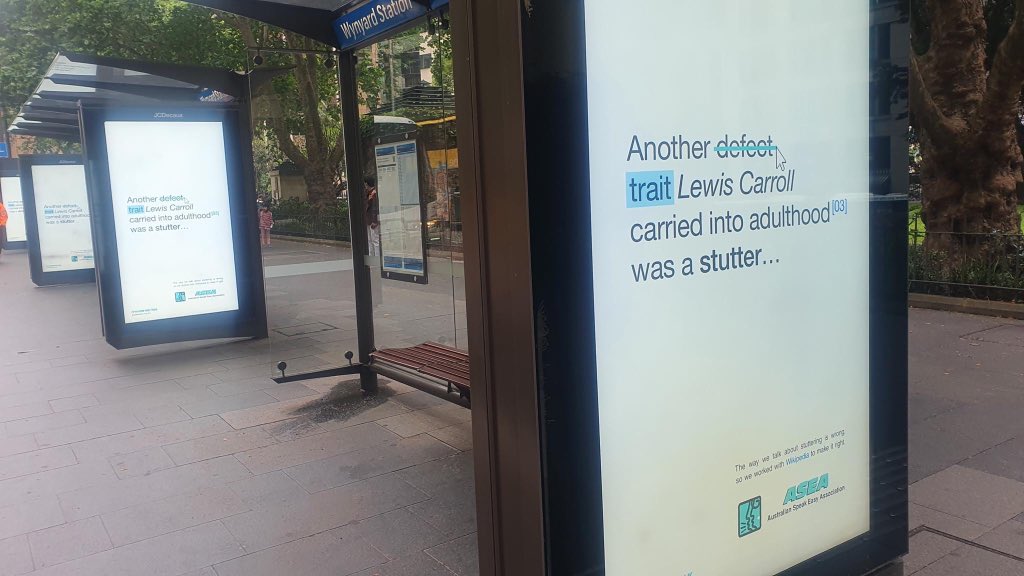 Find The Right Words campaign adverts in Sydney, Australia
