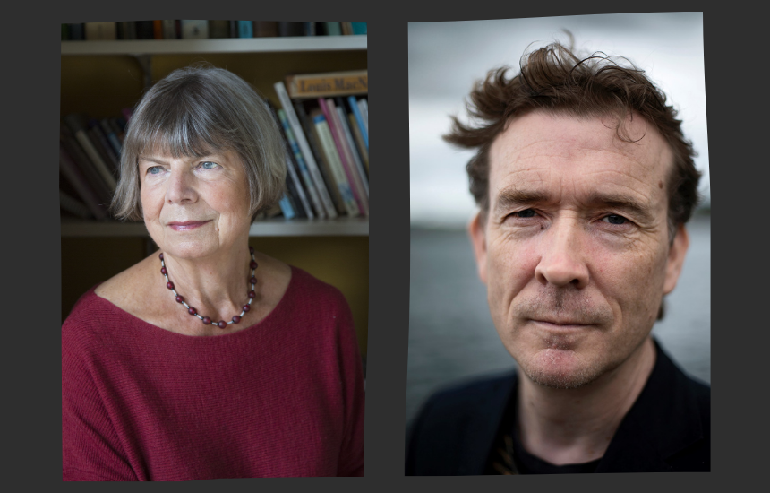 Margaret  Drabble and David Mitchell