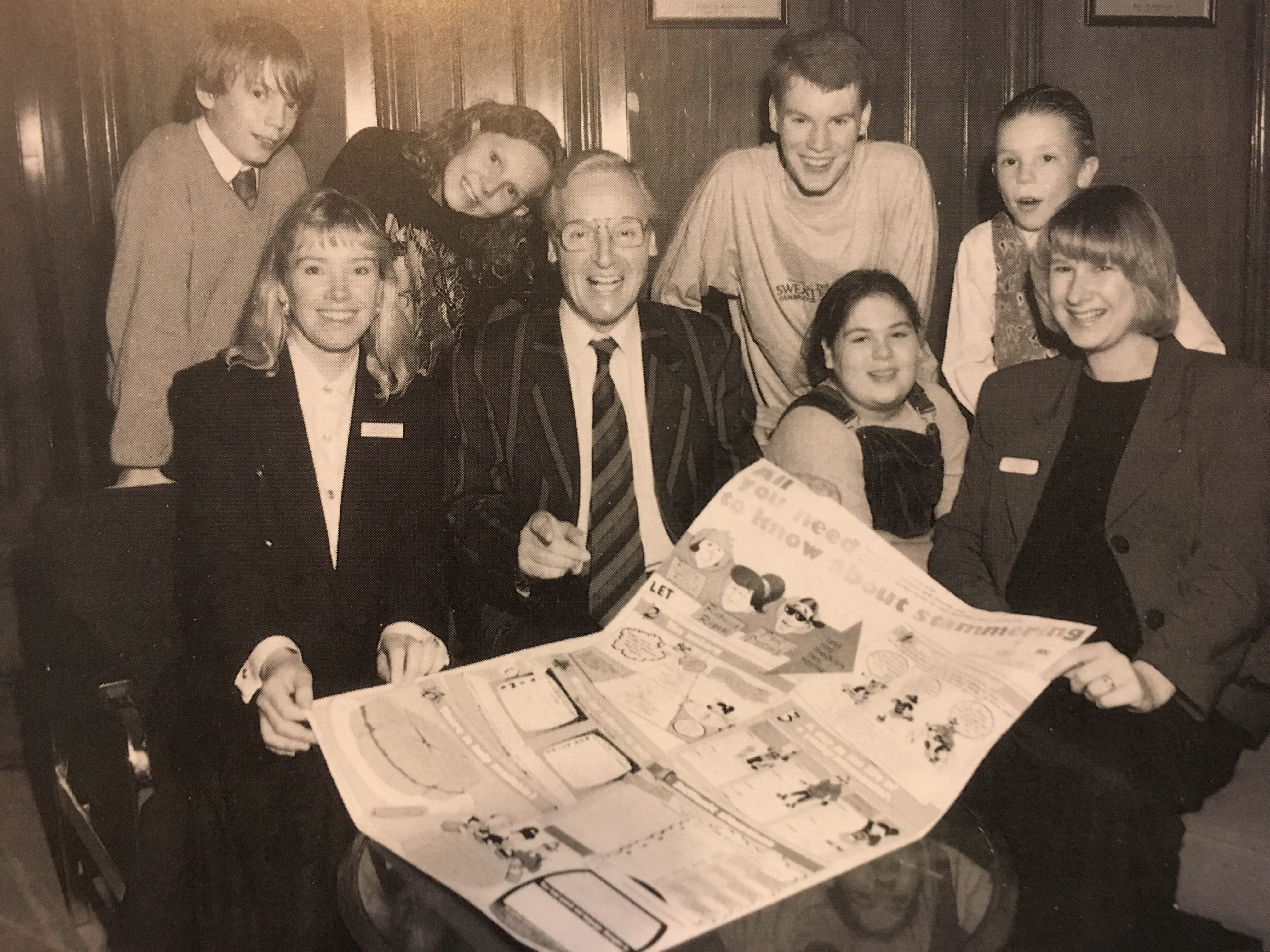 Nicholas Parsons launching our first colour children's poster