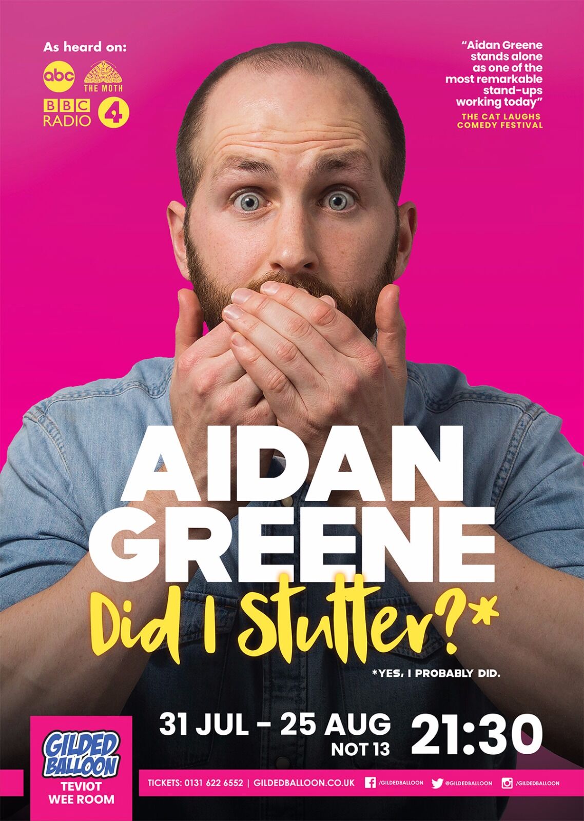 Aidan Greene's show 'Did I Stutter?'